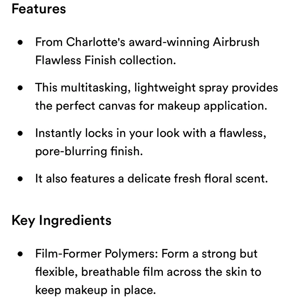 ONLY 1! Charlotte Tilbury Airbrush Flawless Setting Spray JUMBO NEW